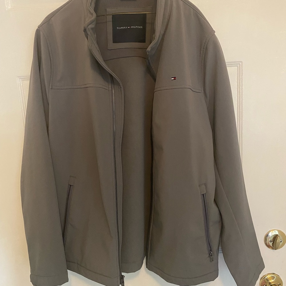 Tommy Hilfiger Gray Lightweight Shirt Jacket